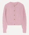 Barbour Women's Elina Cherry Blossom Knitted Cardigan In Pink