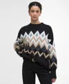 Barbour Cecelia Chevron-pattern Sweater In Multi