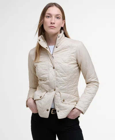 Barbour Flyweight Cavalry Quilted Jacket In Neutral