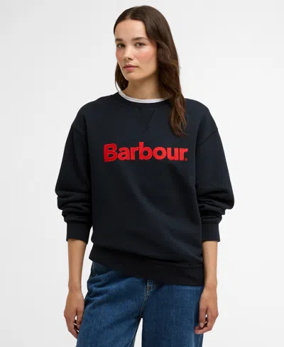 Barbour Women's Hartland Crewneck Sweatshirt In Black