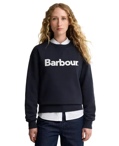 Barbour Women's Hartland Crewneck Sweatshirt In Animal Print