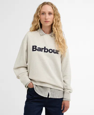 Barbour Women's Hartland Crewneck Sweatshirt In Gray