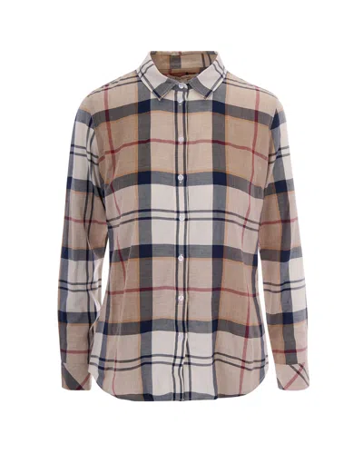 Barbour Women's Hessian Tartan Mini Shirt In Pink