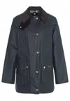 Barbour Modern Beadnell Wax Clothing In Blue