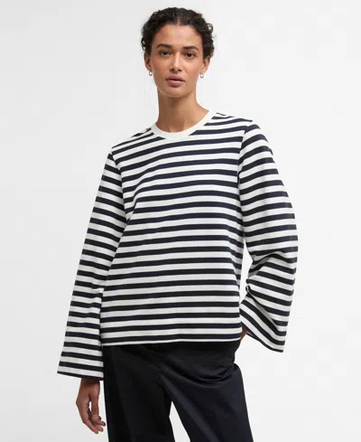 BARBOUR WOMEN'S LAYLA STRIPED SWEATSHIRT