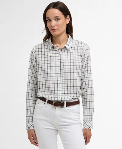 Barbour Women's Long-sleeve Petunia Shirt In Gray