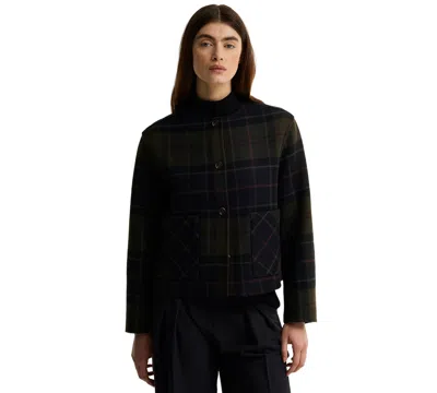 Barbour Marlow Tartan Overshirt In Blue