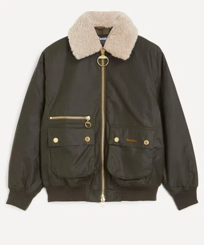 BARBOUR BARBOUR WOMEN'S MAXINE WAXED BOMBER JACKET