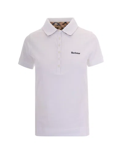 Barbour Women's Mini Soft Touch T-shirt In White/hessian
