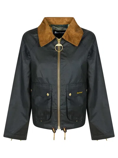 Barbour Women's Mini Wax Short Jacket In Green