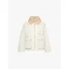 Barbour Womens Oatmeal Ancient Milby Quilted Shell Jacket