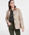 BARBOUR WOMEN'S OMBERSLEY QUILTED CORDUROY-COLLAR JACKET, CREATED FOR MACY'S