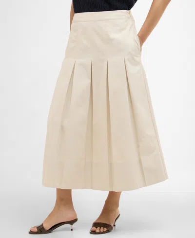 Barbour Women's Pleated Kirby Midi Skirt In Neutral