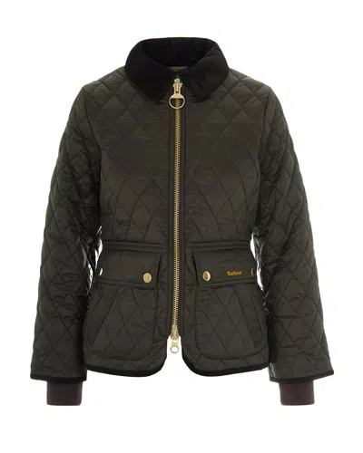 Barbour Women's Quilted Belted Jacket In Sage/ancient