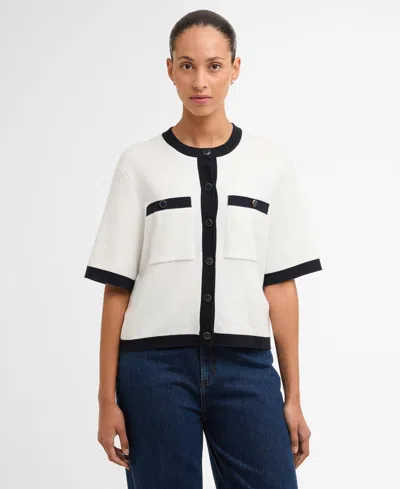 Barbour Sloane Knit Sweater In White
