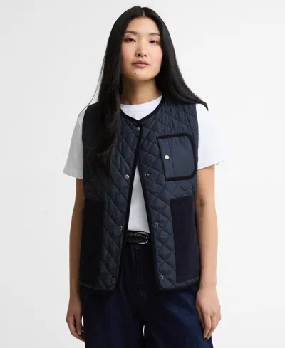 Barbour Women's Thulby Quilted Gilet Jacket In Blue