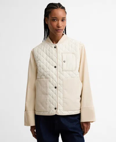 Barbour Women's Thulby Quilted Gilet Jacket In Neutral