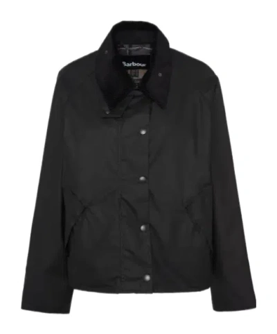 Barbour Women's Transport Waxed Jacket In Black