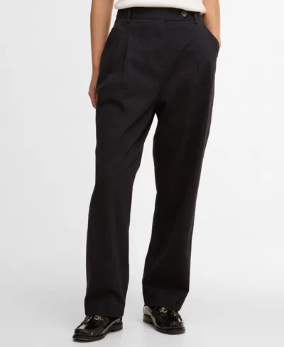 Barbour Women's Verona Cotton Straight-fit Trousers In Blue