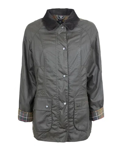 Barbour Women's Waxed Cotton Field Coat In Olive