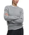 Barbour Woodhouse Wool & Cashmere Crewneck Sweater In Gray