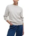 Barbour Woodhouse Wool & Cashmere Crewneck Sweater In Gray