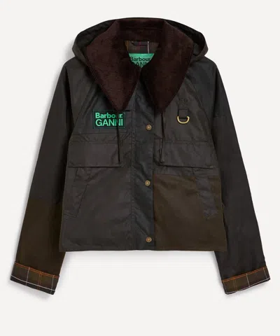 Barbour Women's X Ganni Spey Waxed Jacket