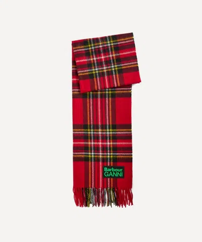BARBOUR BARBOUR WOMEN'S X GANNI TARTAN SCARF