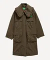 Barbour Women's X Ganni Waterproof Parka Jacket In Brown