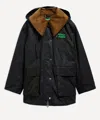 Barbour Xed Cotton Parka Coat In Black