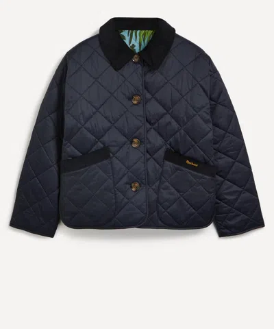 Barbour Women's X House Of Hackney Gransden Reversible Limerence Sky Quilted Jacket