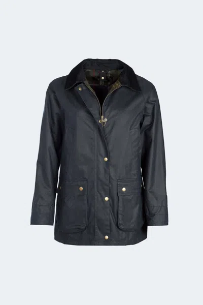 Barbour Womens Acorn Wax Jacket In Blue