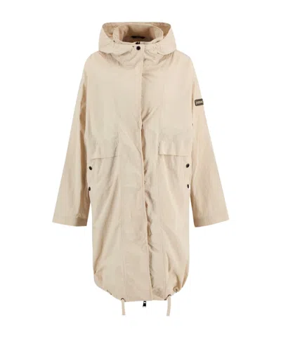 Barbour Womens Atlantis Showerproof Jacket In Neutral