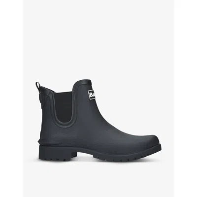 Barbour Womens Black Wilton Rubber Chelsea Wellington Boots