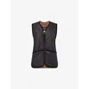 Barbour Womens Black/black/camel Klara Quilted Shell Gilet In Black