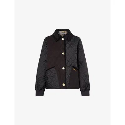 Barbour Womens Black/classic Marla Quilted Shell Jacket