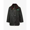 Barbour X Ganni Waxed Jacket In Black