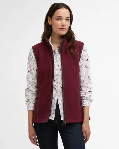 Barbour Womens Country Gilet In Red