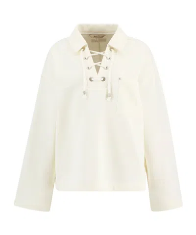 Barbour Womens Daya Sweatshirt In White