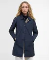 Barbour Babbity Reversible Waterproof Coat In Blue