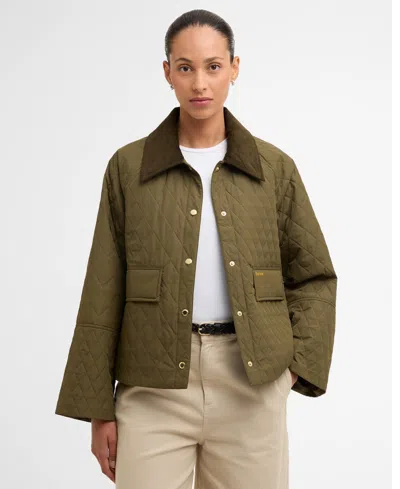 Barbour Womens Kirby Quilt Jacket In Green