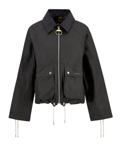 Barbour Womens Marron Wax Jacket In Black