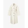 Barbour Womens Mist/hessian Tartan Robyn Belted Cotton-blend Trench Coat