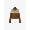 Barbour Womens Multi Lorrie Printed Knitted Jumper In Multi