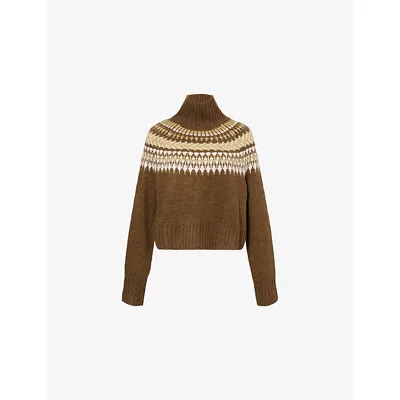 Barbour Womens Multi Lorrie Printed Knitted Jumper