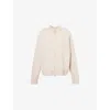Barbour Womens Natural Leonie Round-neck Wool Jumper In Neutral