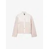 Barbour Wetherby Quilted Shell And Fleece Jacket In Neutral