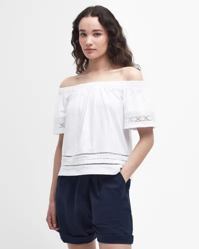 Barbour Ralee Womens Relaxed Top In White