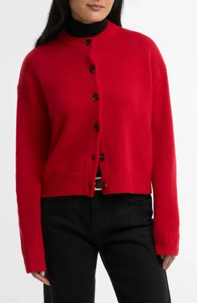Barbour Woodhouse Cardigan In Red