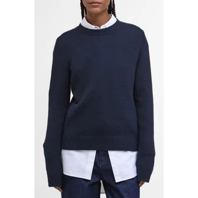 Barbour Woodhouse Wool & Cashmere Crewneck Sweater In Blue
